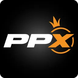โลโก้ PPX ภาพประกอบบทความ โลโก้ตัวอักษร PPX สีขาวและส้ม