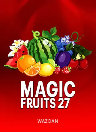 ปกเกม Magic Fruits 27 ปกเกมผลไม้หลากชนิดพื้นแดง