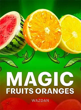 ปกเกม Magic Fruits Oranges ภาพประกอบบทความ ปกเกมส้มและแตงโมพื้นเขียว