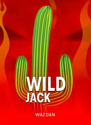 ปกเกม Wild Jack ตัวอย่างที่เห็นในหมวดนี้ ปกเกมกระบองเพชรสีเขียวพื้นแดง